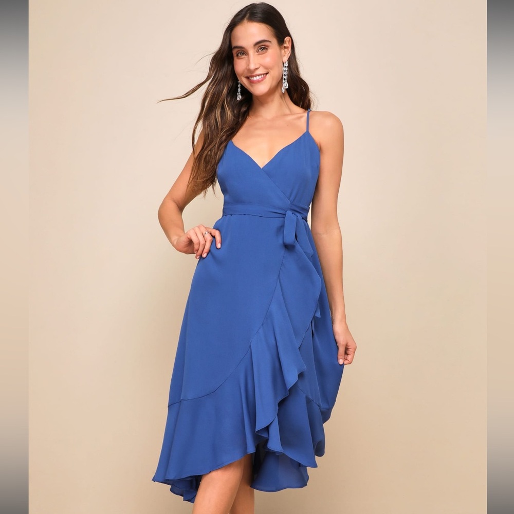 Lulu's Royal Blue High Low Dress